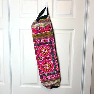 Embroidered Colorful Boho Yoga Mat Bag